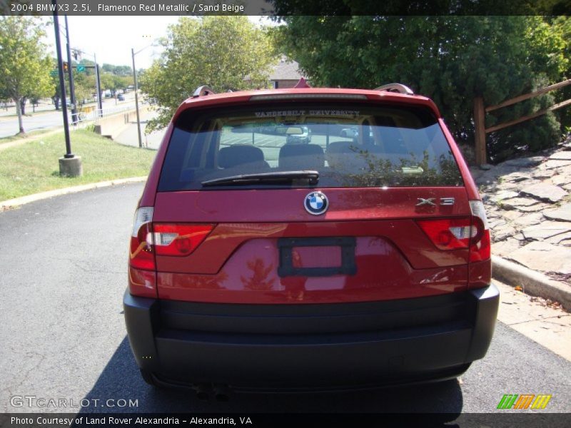 Flamenco Red Metallic / Sand Beige 2004 BMW X3 2.5i