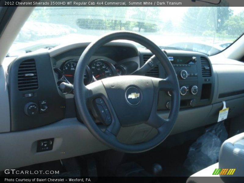 Summit White / Dark Titanium 2012 Chevrolet Silverado 3500HD WT Regular Cab 4x4 Commercial