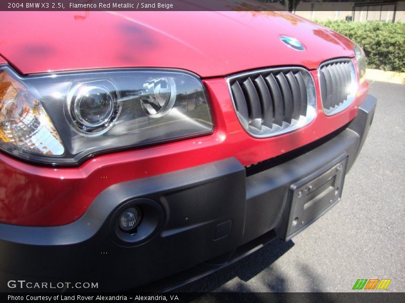Flamenco Red Metallic / Sand Beige 2004 BMW X3 2.5i