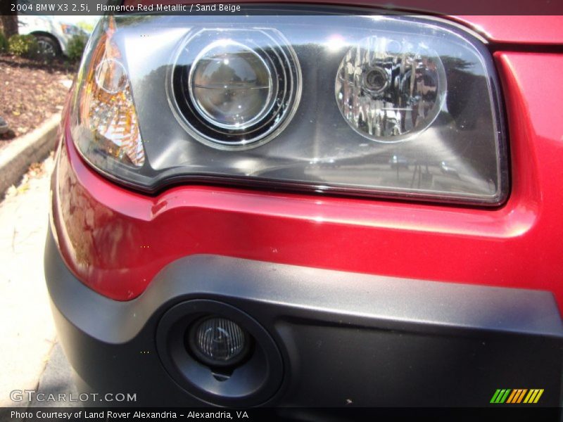 Flamenco Red Metallic / Sand Beige 2004 BMW X3 2.5i