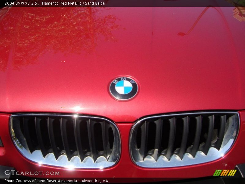 Flamenco Red Metallic / Sand Beige 2004 BMW X3 2.5i