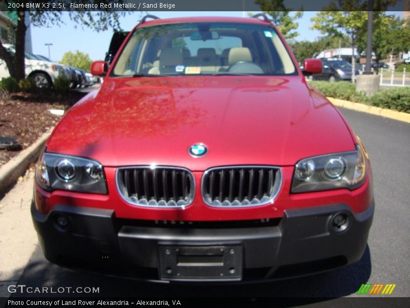 Flamenco Red Metallic / Sand Beige 2004 BMW X3 2.5i