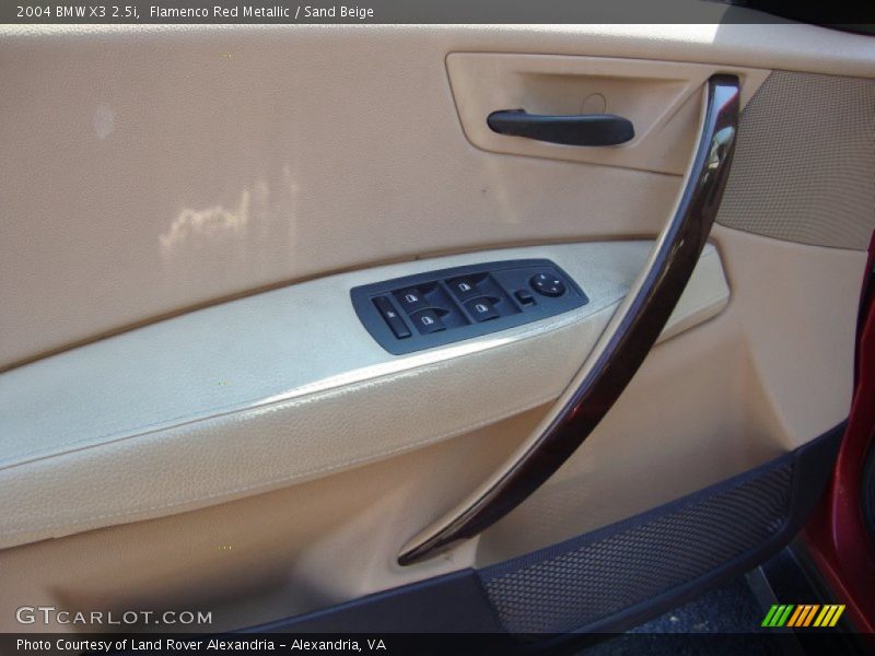 Flamenco Red Metallic / Sand Beige 2004 BMW X3 2.5i