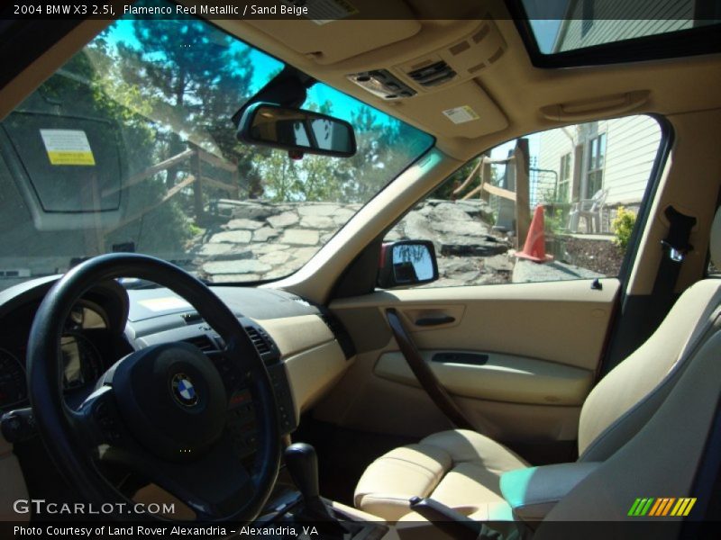 Flamenco Red Metallic / Sand Beige 2004 BMW X3 2.5i