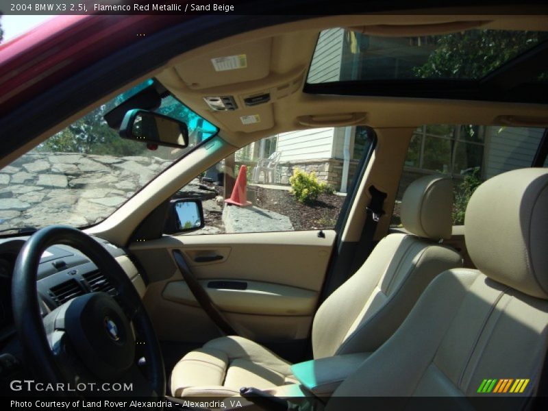 Flamenco Red Metallic / Sand Beige 2004 BMW X3 2.5i