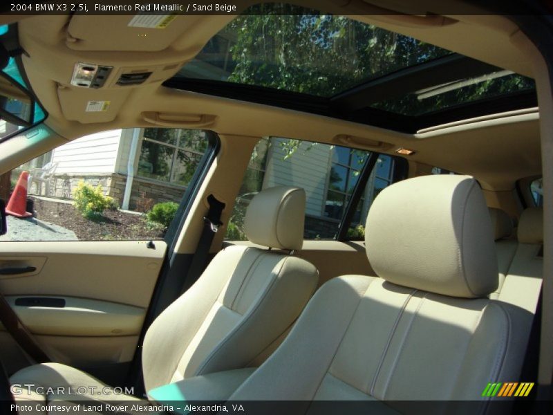 Flamenco Red Metallic / Sand Beige 2004 BMW X3 2.5i