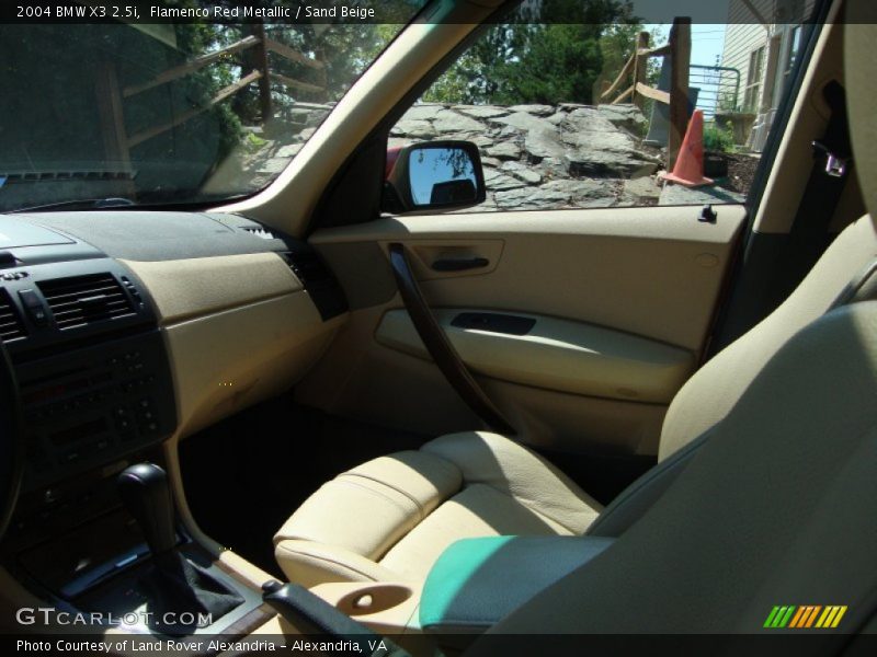 Flamenco Red Metallic / Sand Beige 2004 BMW X3 2.5i