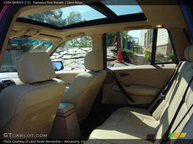 Flamenco Red Metallic / Sand Beige 2004 BMW X3 2.5i