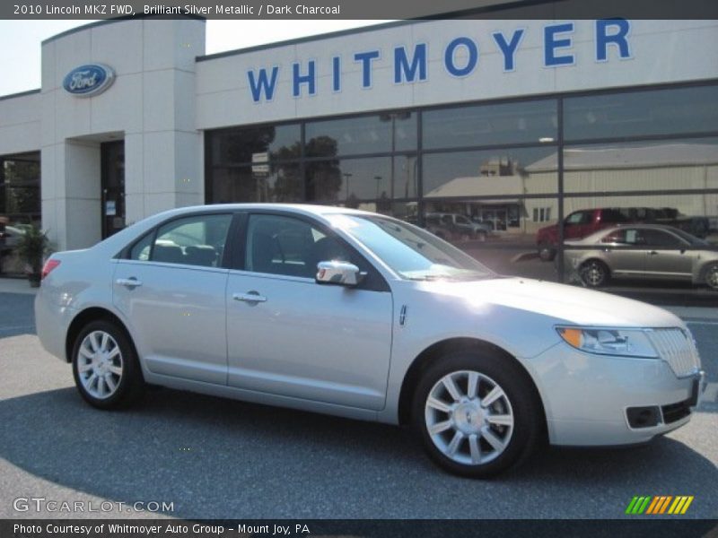 Brilliant Silver Metallic / Dark Charcoal 2010 Lincoln MKZ FWD