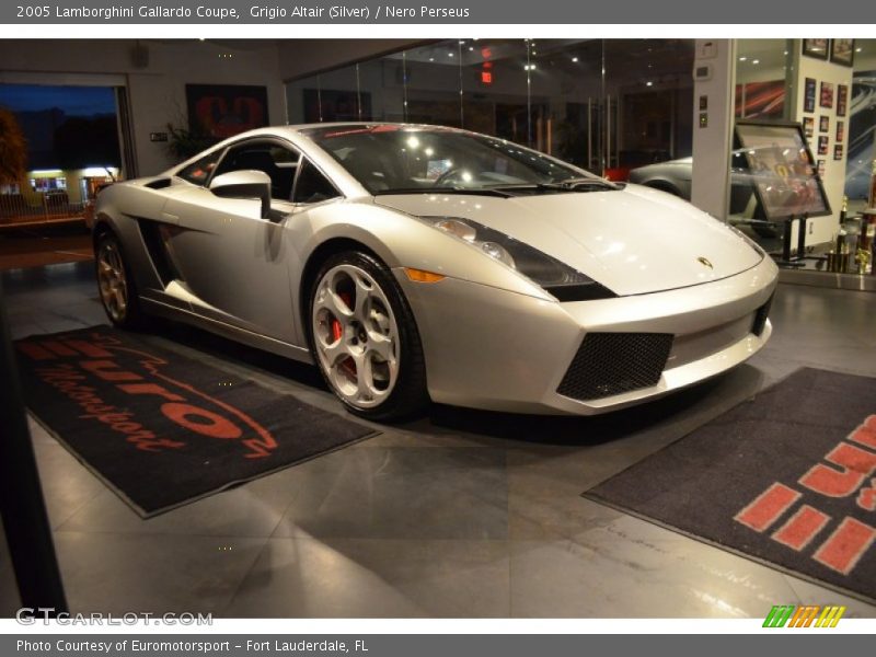 Grigio Altair (Silver) / Nero Perseus 2005 Lamborghini Gallardo Coupe