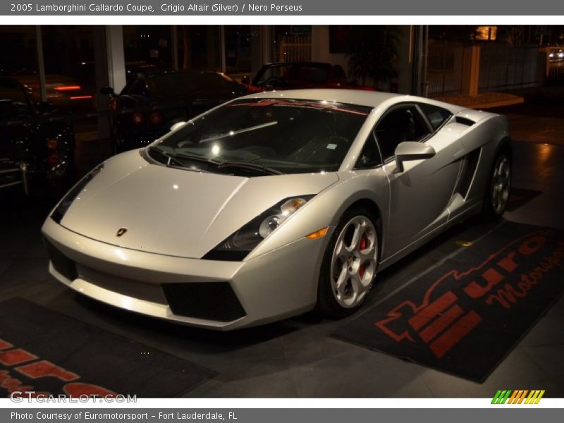 Grigio Altair (Silver) / Nero Perseus 2005 Lamborghini Gallardo Coupe