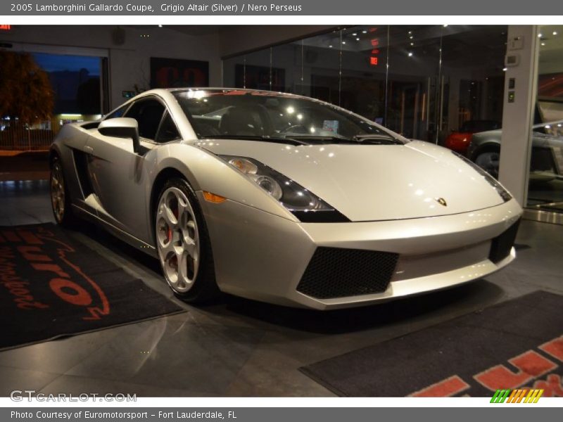 Grigio Altair (Silver) / Nero Perseus 2005 Lamborghini Gallardo Coupe