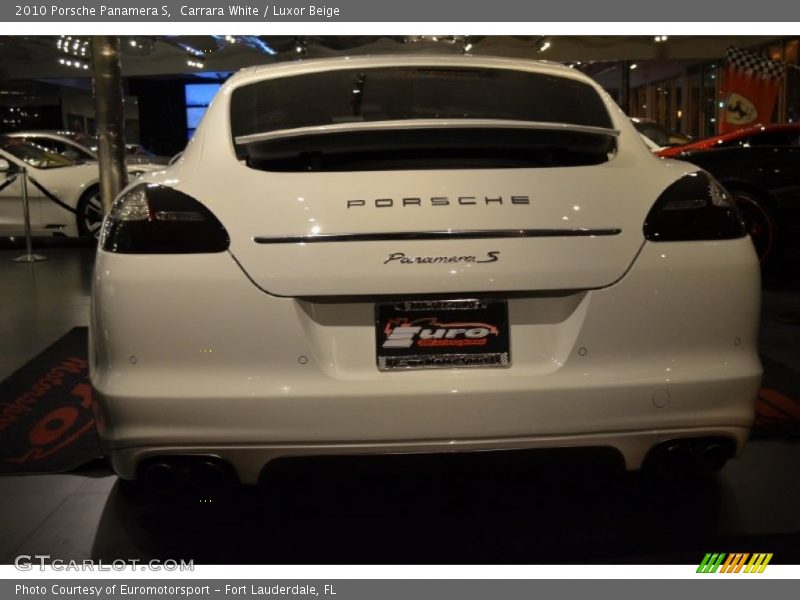 Carrara White / Luxor Beige 2010 Porsche Panamera S