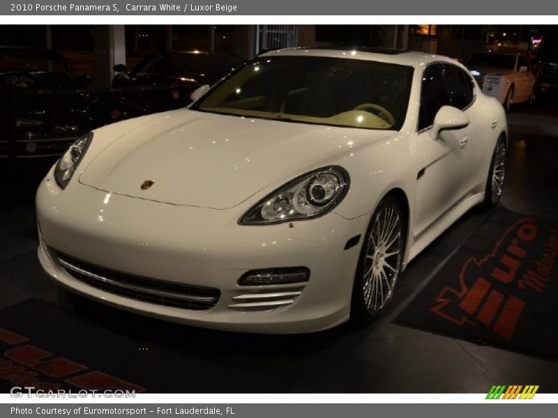 Carrara White / Luxor Beige 2010 Porsche Panamera S