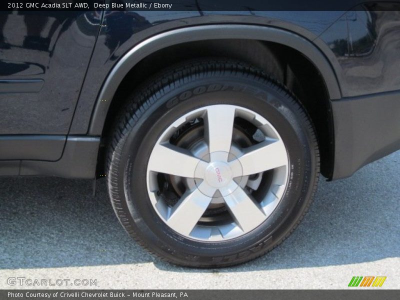 Deep Blue Metallic / Ebony 2012 GMC Acadia SLT AWD