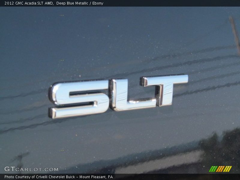 Deep Blue Metallic / Ebony 2012 GMC Acadia SLT AWD