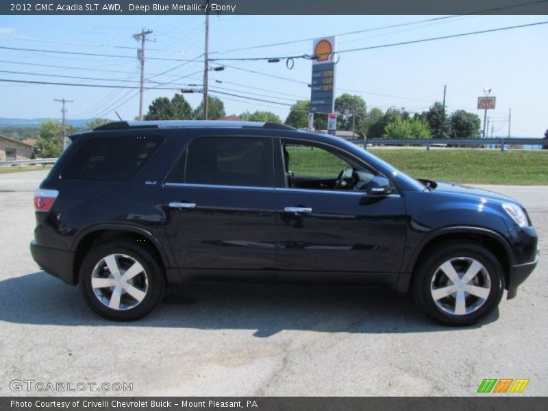 Deep Blue Metallic / Ebony 2012 GMC Acadia SLT AWD