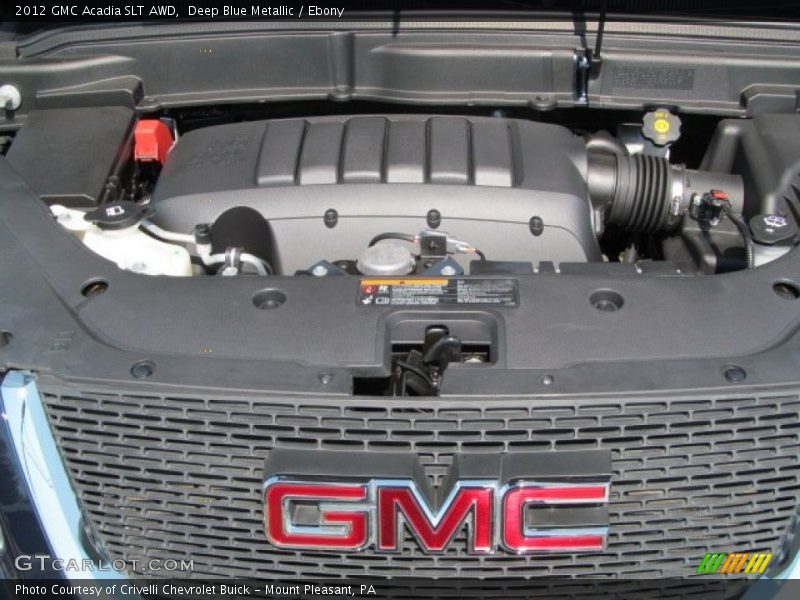 Deep Blue Metallic / Ebony 2012 GMC Acadia SLT AWD