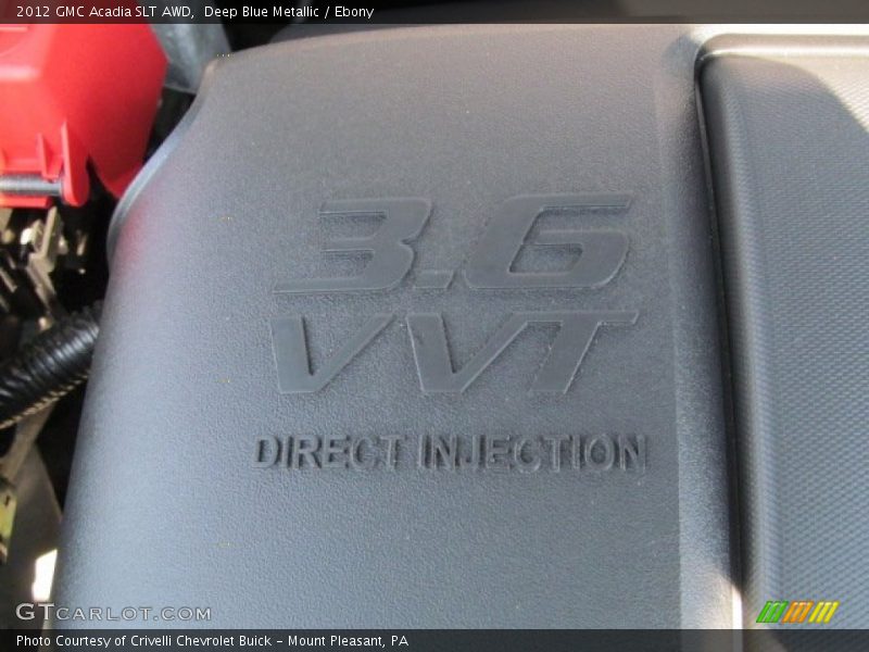 Deep Blue Metallic / Ebony 2012 GMC Acadia SLT AWD