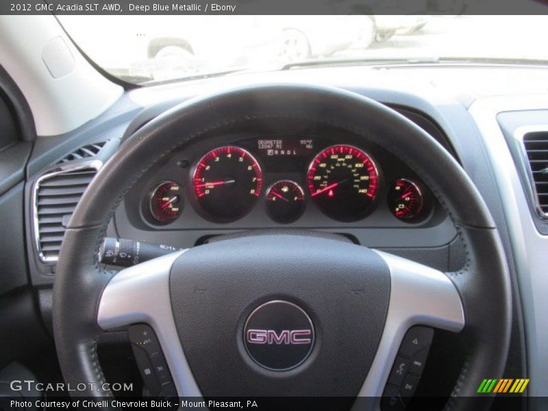 Deep Blue Metallic / Ebony 2012 GMC Acadia SLT AWD