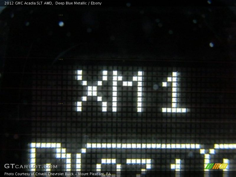 Deep Blue Metallic / Ebony 2012 GMC Acadia SLT AWD