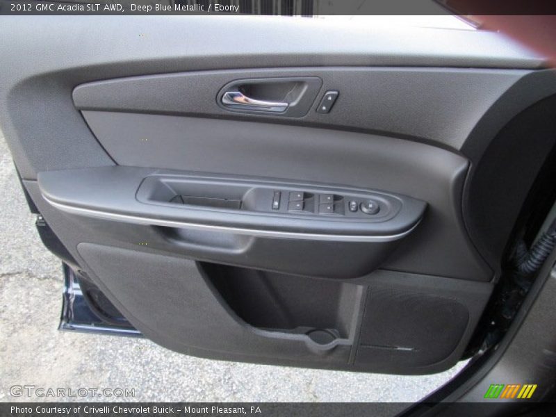Deep Blue Metallic / Ebony 2012 GMC Acadia SLT AWD
