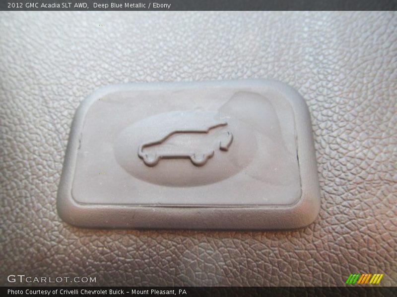 Deep Blue Metallic / Ebony 2012 GMC Acadia SLT AWD