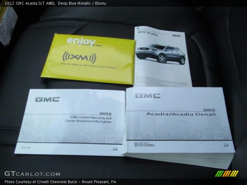 Deep Blue Metallic / Ebony 2012 GMC Acadia SLT AWD