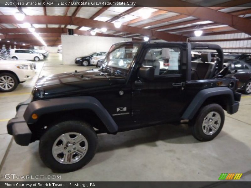 Black / Dark Slate Gray/Medium Slate Gray 2007 Jeep Wrangler X 4x4