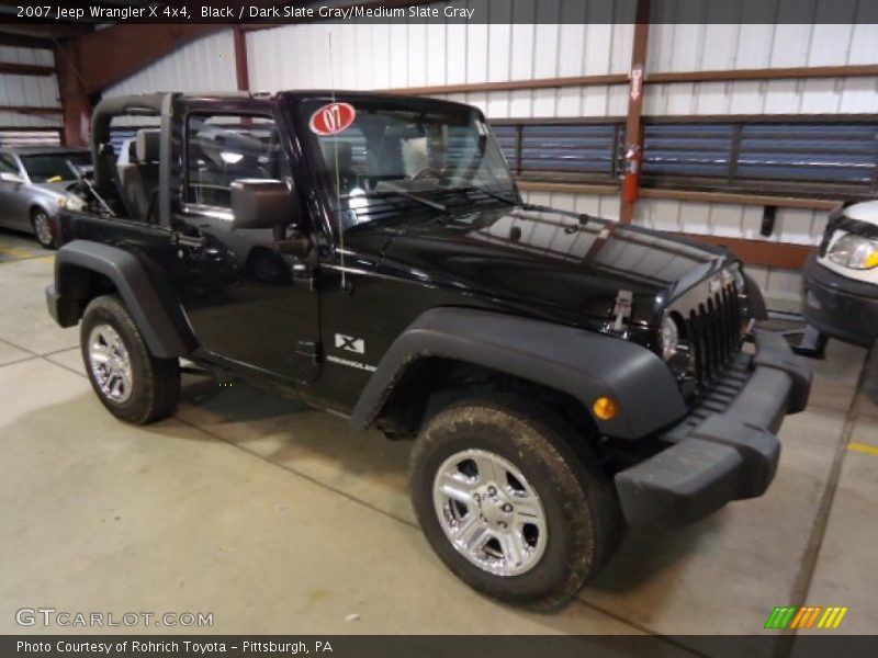 Black / Dark Slate Gray/Medium Slate Gray 2007 Jeep Wrangler X 4x4