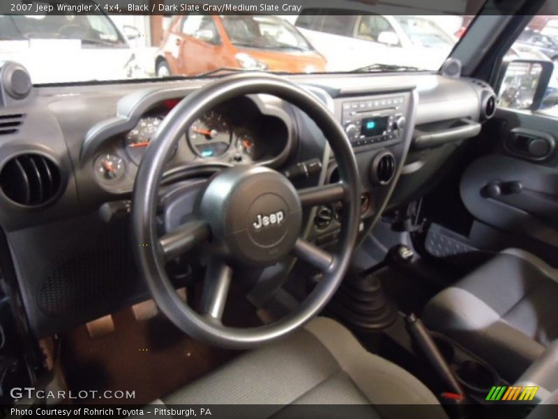 Black / Dark Slate Gray/Medium Slate Gray 2007 Jeep Wrangler X 4x4