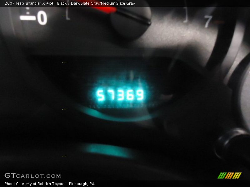 Black / Dark Slate Gray/Medium Slate Gray 2007 Jeep Wrangler X 4x4