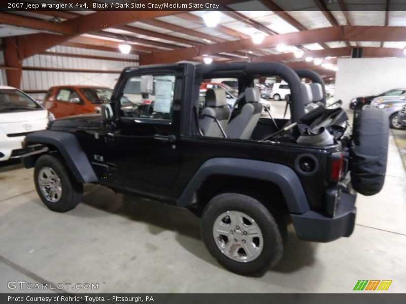 Black / Dark Slate Gray/Medium Slate Gray 2007 Jeep Wrangler X 4x4