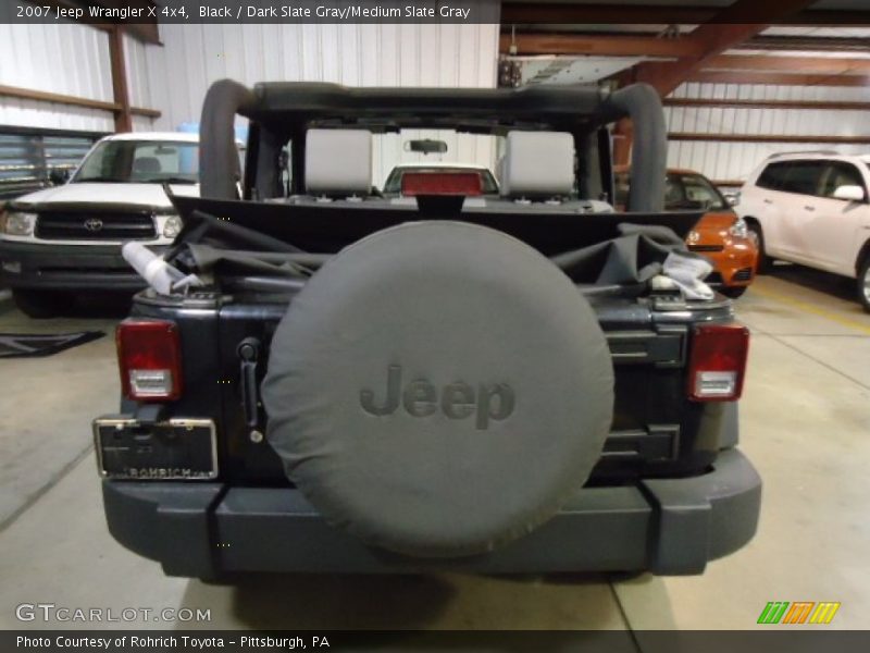 Black / Dark Slate Gray/Medium Slate Gray 2007 Jeep Wrangler X 4x4