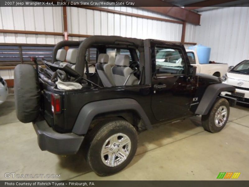 Black / Dark Slate Gray/Medium Slate Gray 2007 Jeep Wrangler X 4x4