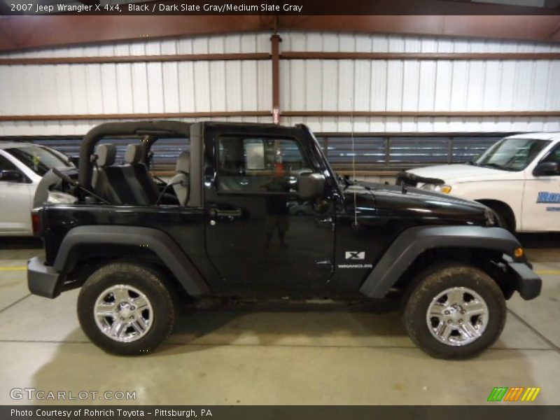 Black / Dark Slate Gray/Medium Slate Gray 2007 Jeep Wrangler X 4x4