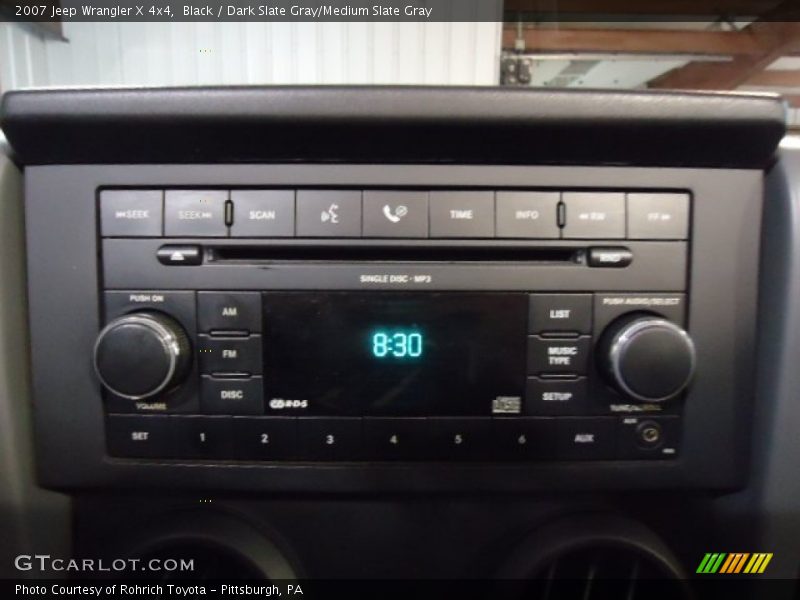 Black / Dark Slate Gray/Medium Slate Gray 2007 Jeep Wrangler X 4x4