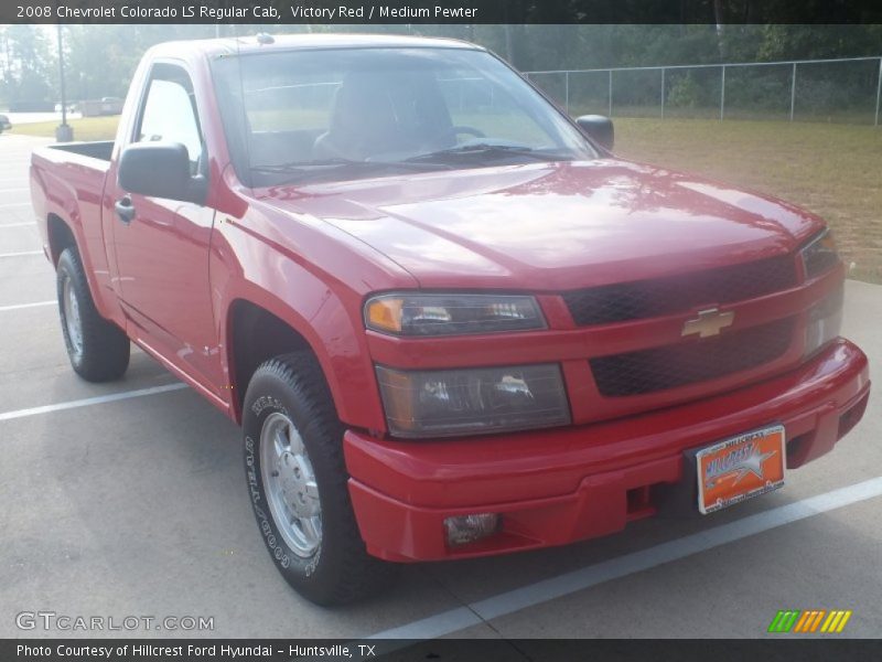 Victory Red / Medium Pewter 2008 Chevrolet Colorado LS Regular Cab