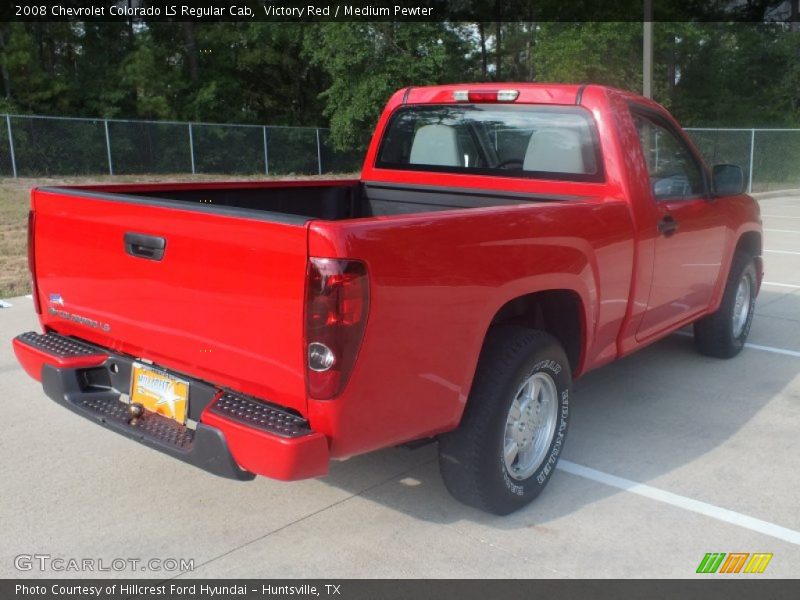 Victory Red / Medium Pewter 2008 Chevrolet Colorado LS Regular Cab