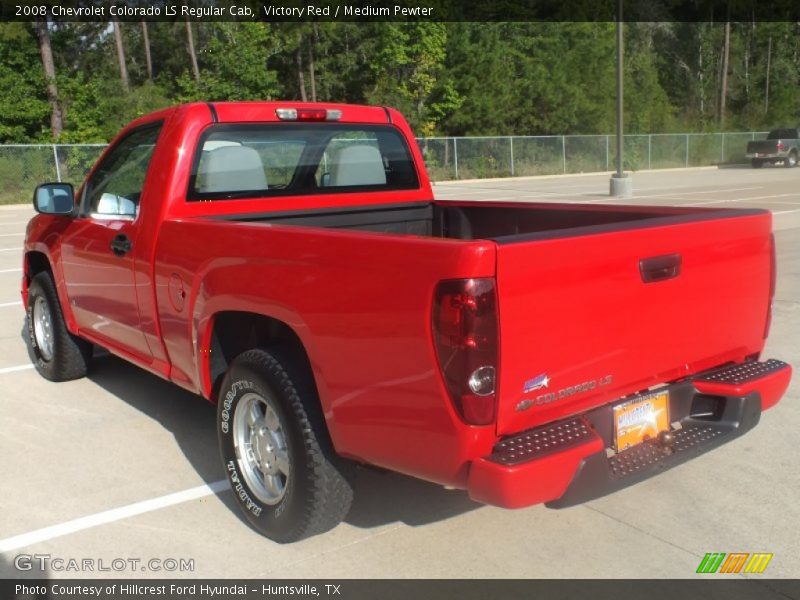 Victory Red / Medium Pewter 2008 Chevrolet Colorado LS Regular Cab