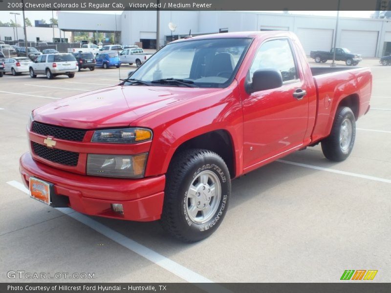 Victory Red / Medium Pewter 2008 Chevrolet Colorado LS Regular Cab