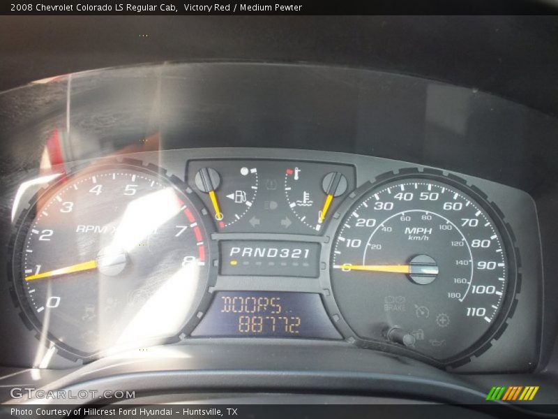 Victory Red / Medium Pewter 2008 Chevrolet Colorado LS Regular Cab