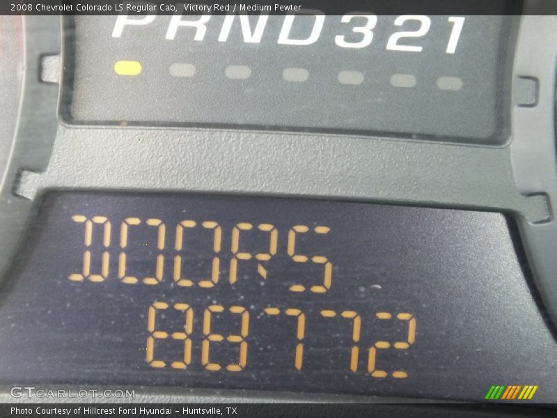 Victory Red / Medium Pewter 2008 Chevrolet Colorado LS Regular Cab