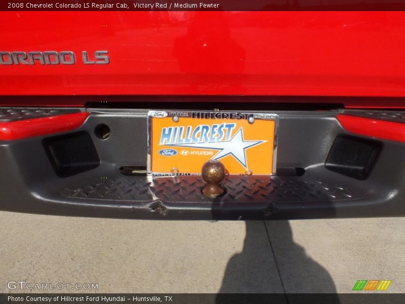 Victory Red / Medium Pewter 2008 Chevrolet Colorado LS Regular Cab