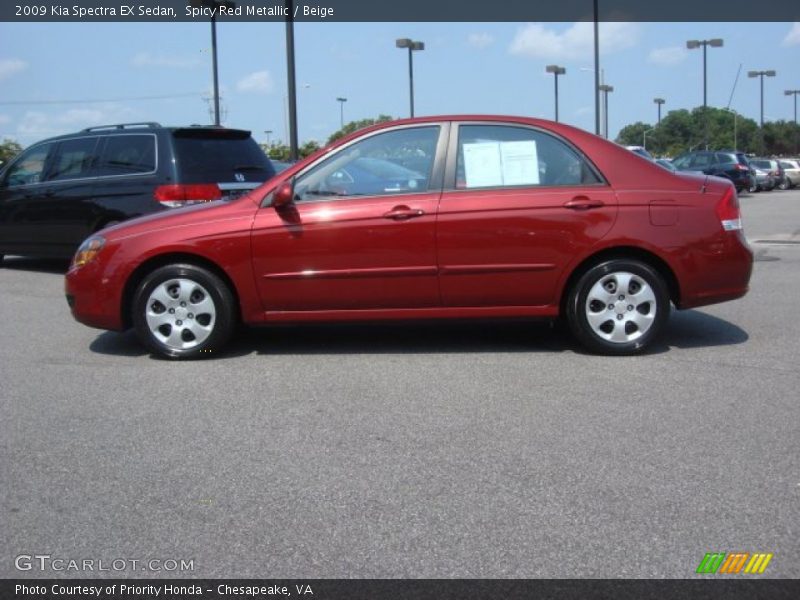  2009 Spectra EX Sedan Spicy Red Metallic