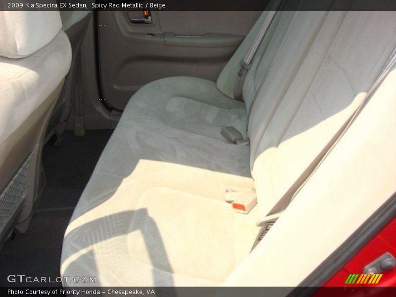 Spicy Red Metallic / Beige 2009 Kia Spectra EX Sedan
