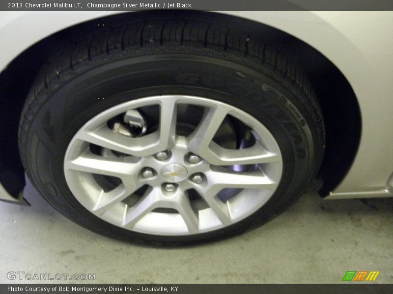 Champagne Silver Metallic / Jet Black 2013 Chevrolet Malibu LT