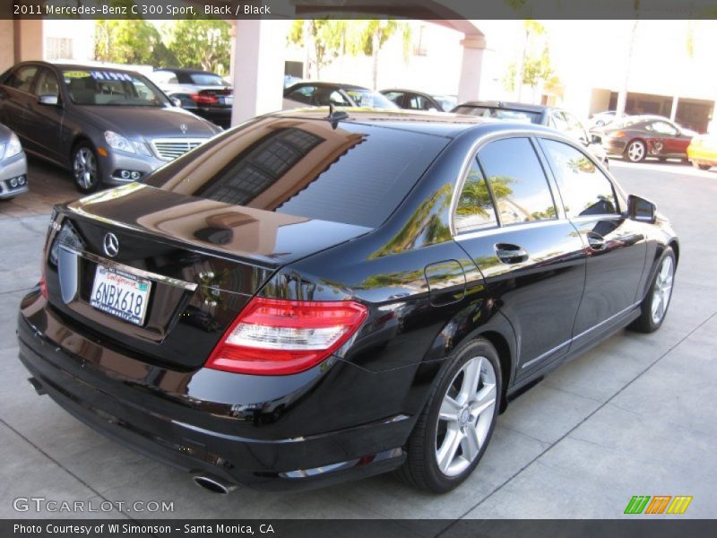 Black / Black 2011 Mercedes-Benz C 300 Sport