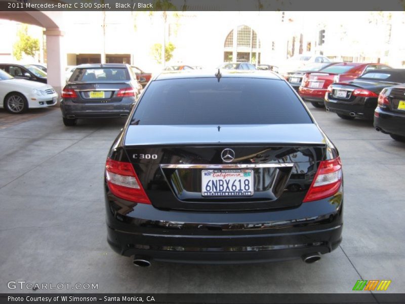 Black / Black 2011 Mercedes-Benz C 300 Sport