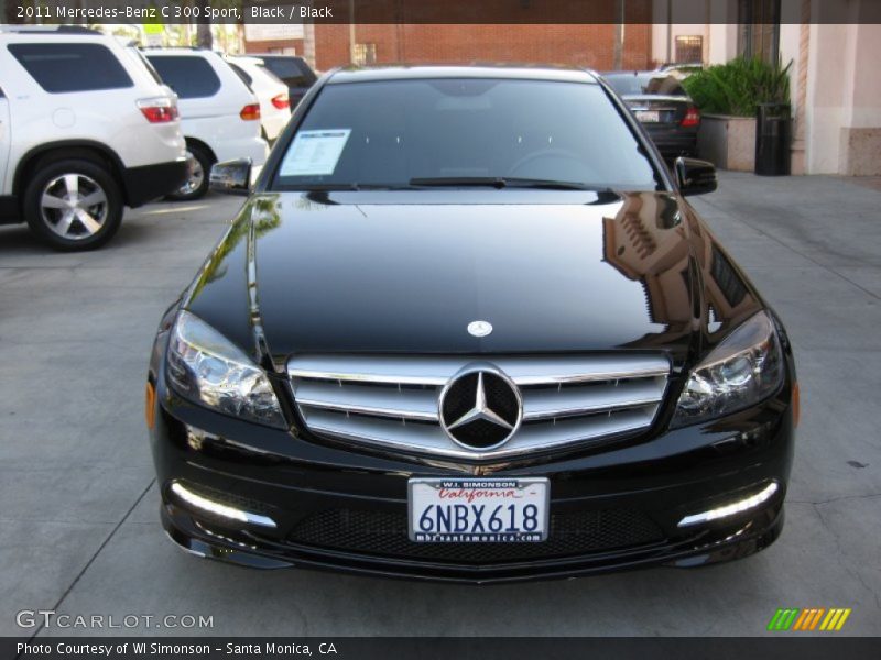Black / Black 2011 Mercedes-Benz C 300 Sport